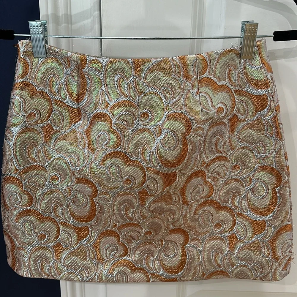 Miu Miu printed mini skirt